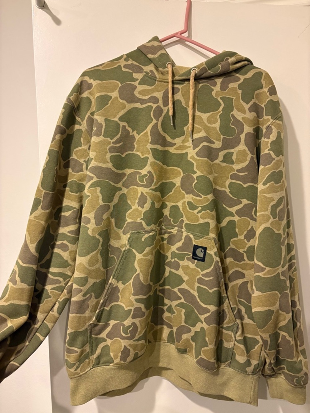 Carhartt Men's Camo Crewneck Hoodie Mens Large